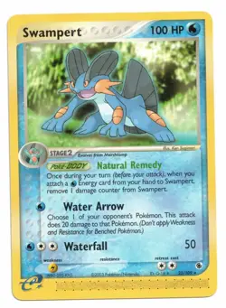 Pokemon Card: Swampert 23/109 EX Ruby Sapphire Set E-Reader Rare! EX - Image 1
