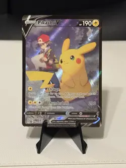 Pokemon Pikachu v TG16/TG30 Trainer Gallery Ultra Rare Card Lost Origins - Image 1
