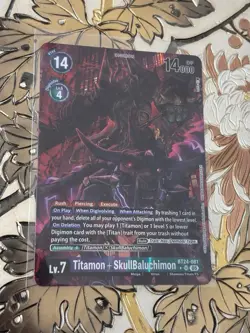 Digimon Card Game Titamon + SkullBaluchimon BT24-081 SR Alt Art Time Stranger - Image 1