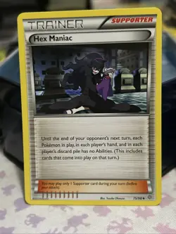 Pokemon TCG Hex Maniac Ancient Origins 75/98 Regular Uncommon trading card - Image 1