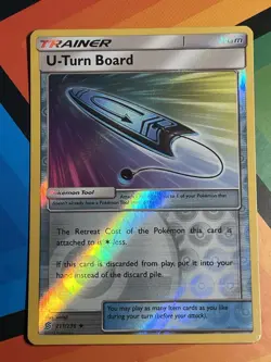 U-Turn Board 211/236 Sm-Unified Minds Reverse Holo Pokemon Card NM - Image 1