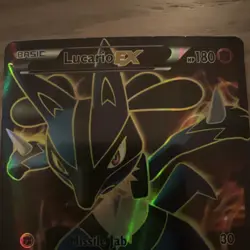 Pokemon Lucario EX 107/111 XY Furious Fists Ultra Rare Full Art Holo Card - Image 3