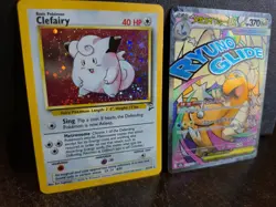 Pokemon Card Lot Vintage Holo Clefairy And Mega Dream Dragonite Full Art Tcg - Image 1