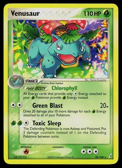 Pokemon Card - Venusaur Crystal Guardians 28/100 Rare Non-Holo - Image 1