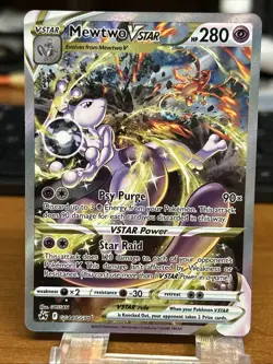 Mewtwo VSTAR GG44/GG70 Crown Zenith: Galarian Gallery Holo Pokemon Card NM - Image 1