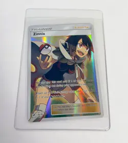 Pokemon TCG Zinnia Full Art Trainer Card 70/70 Dragon Majesty Holo Ultra Rare NM - Image 1