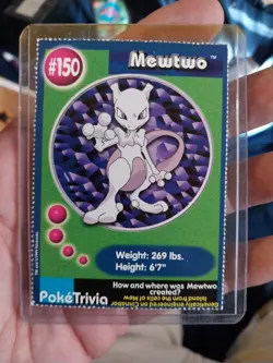 VTG Vintage POKEMON MewTwo #150 TRADING CARD Burger King Pokemon Promo Nintendo - Image 1