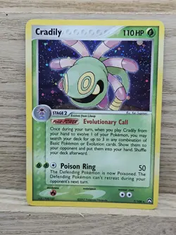 Pokemon TCG Card 2007 Cradily Holo Rare Card 7/108 Power Keepers (20) - Image 1
