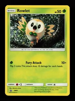 Rowlet SM01 Promo SM Promos General Mills Pokemon Card - Image 1