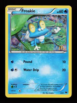 Froakie 4/12 Promo Holo McDonald's Promos 2014 Pokemon Card - Image 1