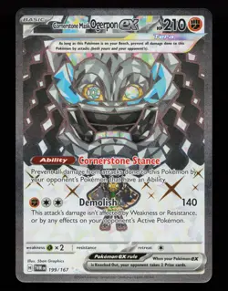 Cornerstone Mask Ogerpon ex 199/167 Twilight Masquerade Pokemon Card - Image 1