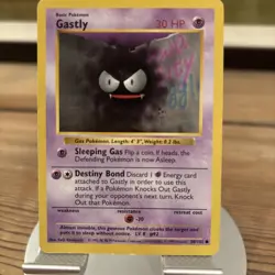 Pokemon TCG Gastly Base Set, Shadowless Common Card 50/102 - Image 1