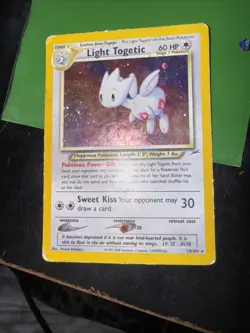 Pokemon Light Togetic Neo Destiny 15/105 Unlimited Holo Rare Vintage Card - Image 1