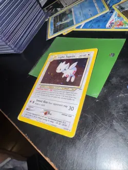Pokemon Light Togetic Neo Destiny 15/105 Unlimited Holo Rare Vintage Card - Image 3