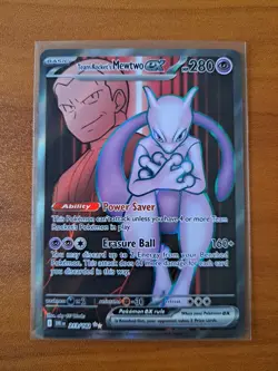 Team Rocket's Mewtwo EX Pokemon Card - Image 1