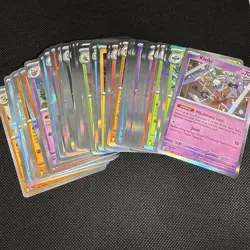 Pokemon Card Lot 50 Tcg English Holos Nm/Lp - Image 1