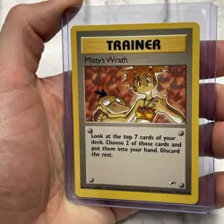 Vintage Pokemon TCG Gym Heroes Misty's Wrath Trainer Card 114/132 NM Near Mint - Image 2