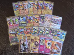 Pokemon Mega Ex, Full Arts Holo Card Lot 28 Cards Total Tcg - Image 1