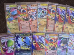 Pokemon Mega Ex, Full Arts Holo Card Lot 28 Cards Total Tcg - Image 2