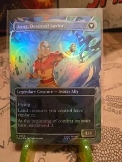 MTG Aang, at the Crossroads (Borderless) Avatar: The Last Airbender Foil Rare NM - Image 2