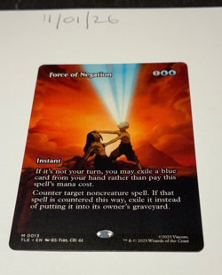 Magic the Gathering MTG Force of Negation x1 Mythic Borderless Card NM/M - Image 1