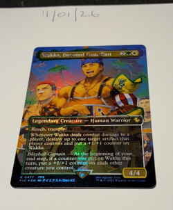 Magic the Gathering MTG Wakka, Devoted Guardian x1 Chocobo Track FOIL Card NM/M - Image 1