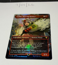 Magic the Gathering MTG Yuffie, Materia Hunter x1 Chocobo Track FOIL Card NM/M - Image 1