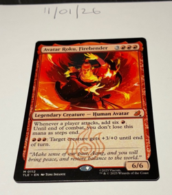 Magic the Gathering MTG Avatar Roku, Firebender x1 Mythic Card NM/M Avatar - Image 1