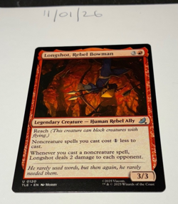 Magic the Gathering MTG Longshot, Rebel Bowman x1 Uncommon Card NM/M Avatar - Image 1