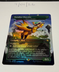 Magic the Gathering MTG Paradise Chocobo (Birds of Paradise) B'less FOIL NM/M - Image 1