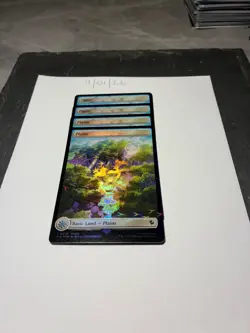 Magic the Gathering MTG Plains Full Art x4 Land Chocobo Track FOIL Cards NM/M - Image 3