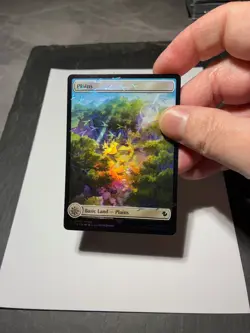 Magic the Gathering MTG Plains Full Art x4 Land Chocobo Track FOIL Cards NM/M - Image 4