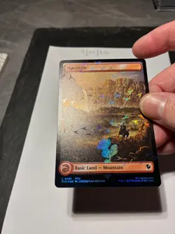 Magic the Gathering MTG Mountain Full Art x4 Land Chocobo Track FOIL Cards NM/M - Image 4