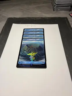 Magic the Gathering MTG Island Full Art x4 Land Chocobo Track FOIL Cards NM/M - Image 3