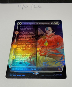 Magic the Gathering MTG The Legend of Yangchen x1 Mythic B'Less FOIL Card NM/M - Image 1