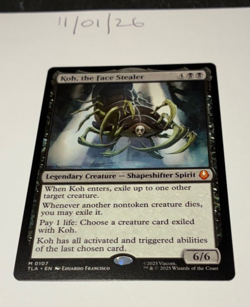 Magic the Gathering MTG Koh, the Face Stealer x1 Mythic Card NM/M Avatar - Image 1