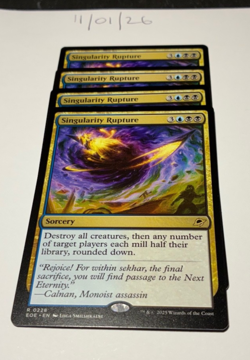 Magic the Gathering MTG Singularity Rupture x4 Rare Cards NM/M Eternities - Image 1