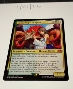 Magic the Gathering MTG Yuna, Hope of Spira x1 Mythic Card NM/M Final - Image 1