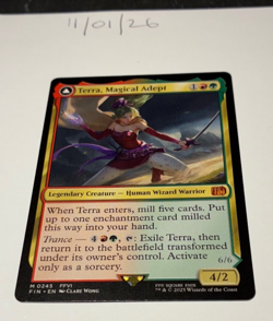Magic the Gathering MTG Terra, Magical Adept x1 Mythic Card NM/M Final - Image 1