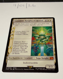 Magic the Gathering MTG Summon: Knights of Round x1 Mythic Card NM/M Final - Image 1