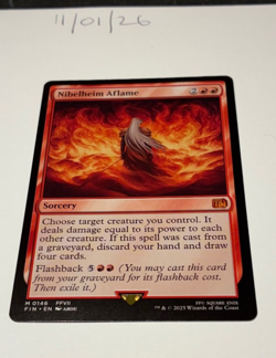 Magic the Gathering MTG Nibelheim Aflame x1 Mythic Card NM/M Final - Image 1