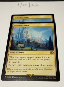 Magic the Gathering MTG Starting Town x2 Rare Cards NM/M Final - Image 1