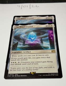 Magic the Gathering MTG The Wind Crystal x2 Rare Cards NM/M Final - Image 1