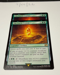 Magic the Gathering MTG The Earth Crystal x2 Rare Cards NM/M Final - Image 1