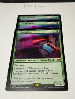 Magic the Gathering MTG Tifa Lockhart x3 Rare Cards NM/M Final - Image 1