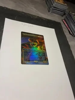 Magic the Gathering MTG The Destined Warrior x1 Borderless FOIL Card NM/M - Image 2