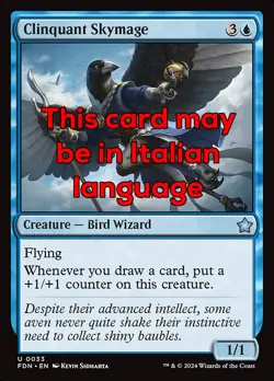MTG CLINQUANT SKYMAGE FOIL EXC - AVIOMAGO SFARZOSO 33 - FDN - MAGIC - Image 1