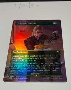 Magic the Gathering MTG Campsite Cuisine x1 Borderless FOIL Card NM/M - Image 1