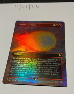 Magic the Gathering MTG Dualist's Flame x1 Borderless FOIL Card NM/M - Image 1
