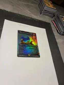 Magic the Gathering MTG Chaos Shrine's Black Crystal Borderless FOIL Card NM/M - Image 2